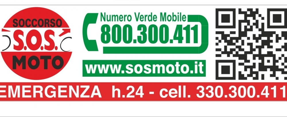 La tua moto si è fermata ?   Chiama subito SOS MOTO Numero Verde 800.300411 - SOS MOTO